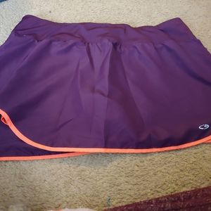 Workout skirt with shorts inside.